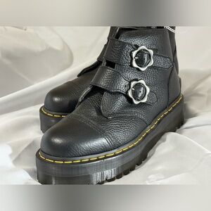 Dr. Martens Black Leather Devon Boots